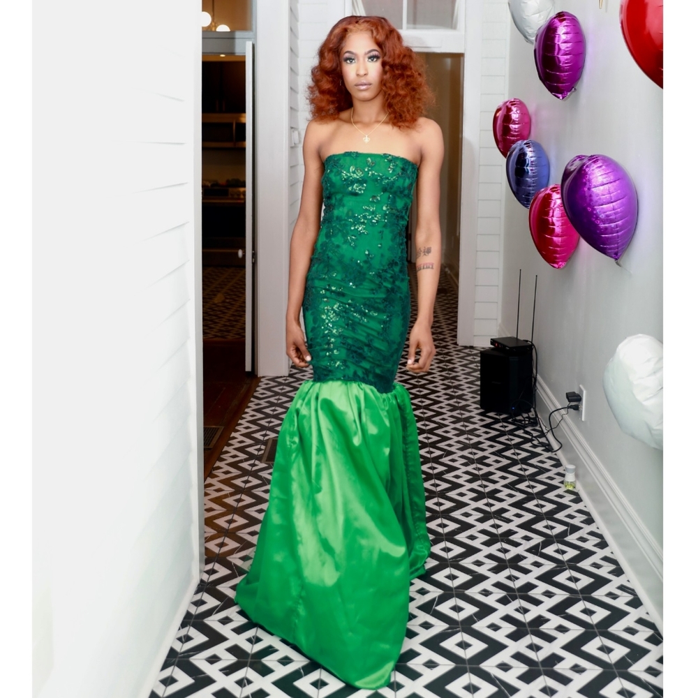 Green prom dress